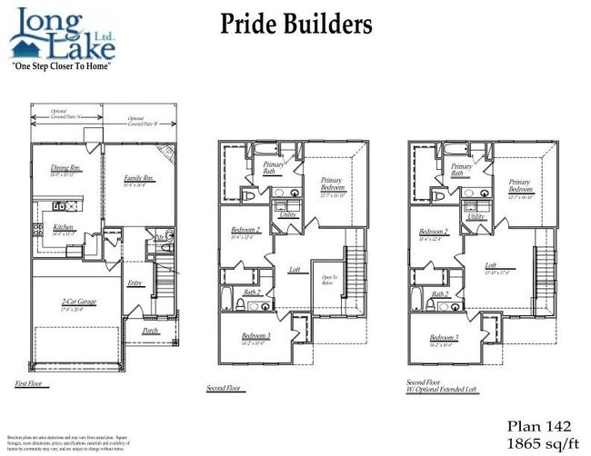 Plan 142 features 3 bedrooms, 2 baths, 1 half bath and over 1800 square foot of living space. | Image 15