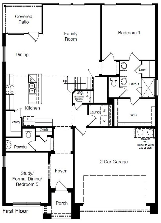 D.R. Horton's Mallard floorplan, 1st floor - All Home and community information, including pricing, included features, terms, availability and amenities, are subject to change at any time without notice or obligation. All Drawings, pictures, photographs, video, square footages, floor plans, elevations, features, colors and sizes are approximate for illustration purposes only and will vary from the homes as built. | Image 24