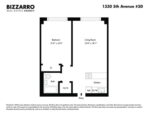 5d-1330 5th Ave, New York, NY, 10026-3900 | Card Image