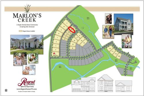 1825 Flatwaters St, Spring Hill, TN, 37174 | Card Image