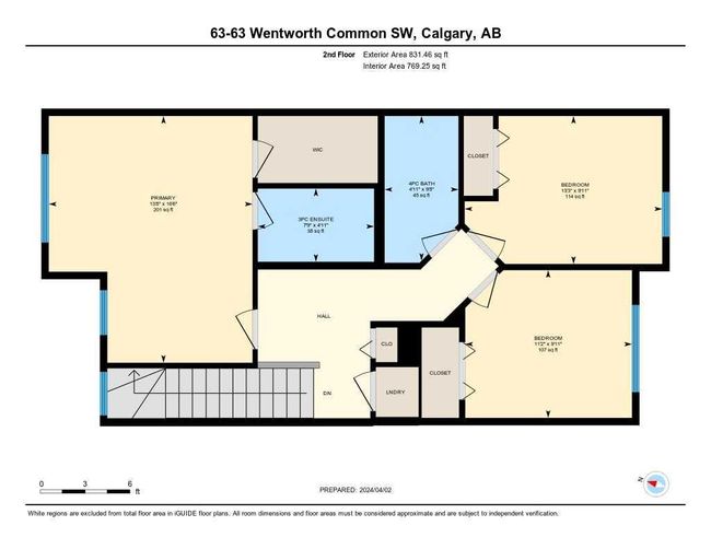 63 Wentworth Common Sw, Home with 3 bedrooms, 2 bathrooms and 2 parking in Calgary AB | Image 34