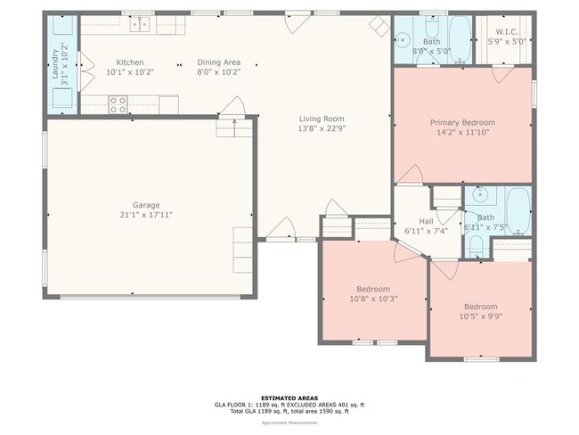 1628 Rosegate Ln, House other with 3 bedrooms, 2 bathrooms and null parking in Stanfield NC | Image 18