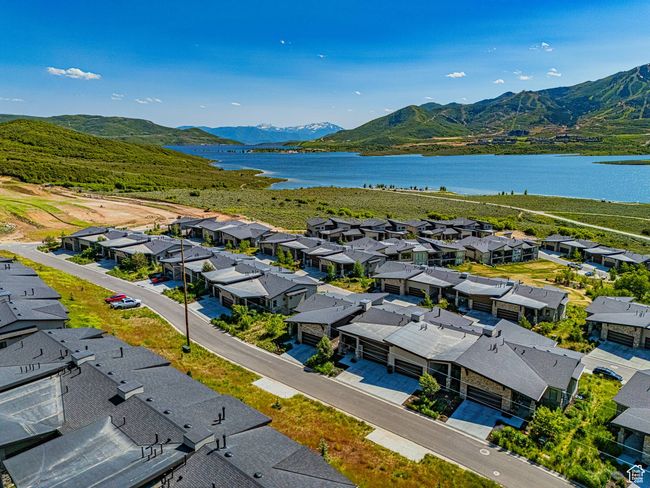 Aerial perspective of suburban area featuring a water and mountain view | Image 35