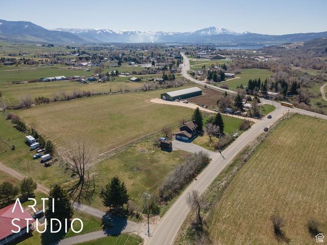 Birds eye view of property with a rural view and a mountain view | Image 47