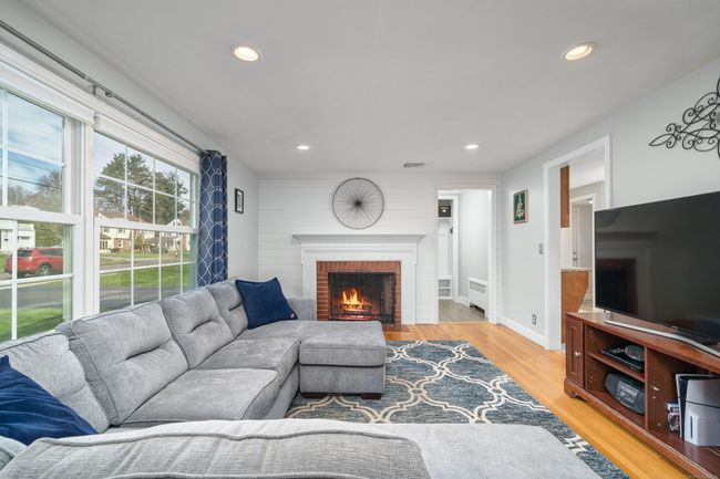 Gorgeous Shiplap feature on Fireplace wall | Image 7
