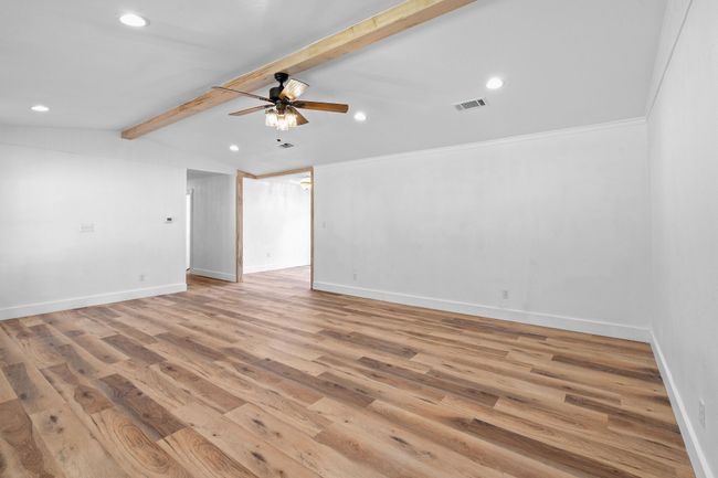 Spare room featuring recessed lighting, visible vents, light wood-type flooring, and baseboards | Image 18
