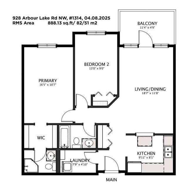 1314 - 928 Arbour Lake Rd Nw, Condo with 2 bedrooms, 2 bathrooms and 1 parking in Calgary AB | Image 26