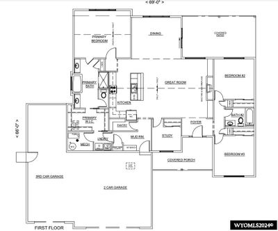 6581 Meadow Wind Way, House other with 3 bedrooms, 2 bathrooms and null parking in Mills WY | Image 2