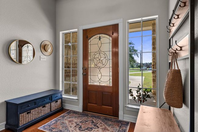 Mahogany Lone Star, leaded glass front door | Image 4