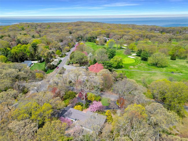 Birds eye view of property with a wooded view and a water view | Image 44