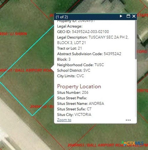 206 Andrea Ct, Victoria, TX, 77904-5241 | Card Image