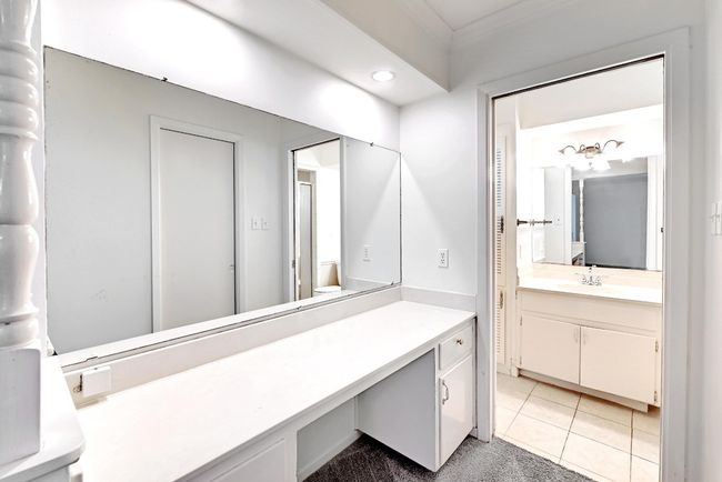 Bathroom featuring vanity, ornamental molding, tile patterned flooring, and recessed​​‌​​​​‌​​‌‌​‌‌​​​‌‌​​‌‌​‌​​​​​‌ lighting | Image 19