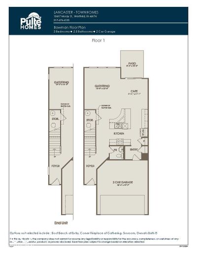 18613 Moray Street, Townhouse with 3 bedrooms, 2 bathrooms and null parking in Westfield IN | Image 3