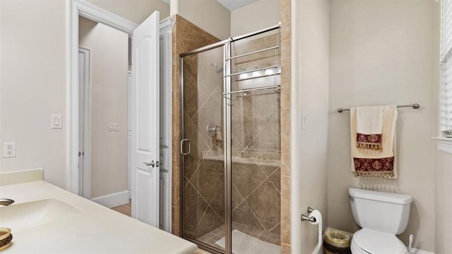 Full Bathroom with stainless framed glass shower. | Image 28