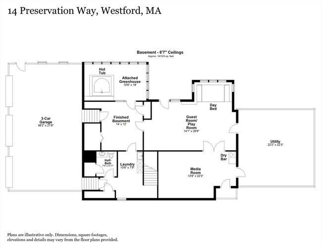 14 Preservation Way, House other with 4 bedrooms, 4 bathrooms and 6 parking in Westford MA | Image 42