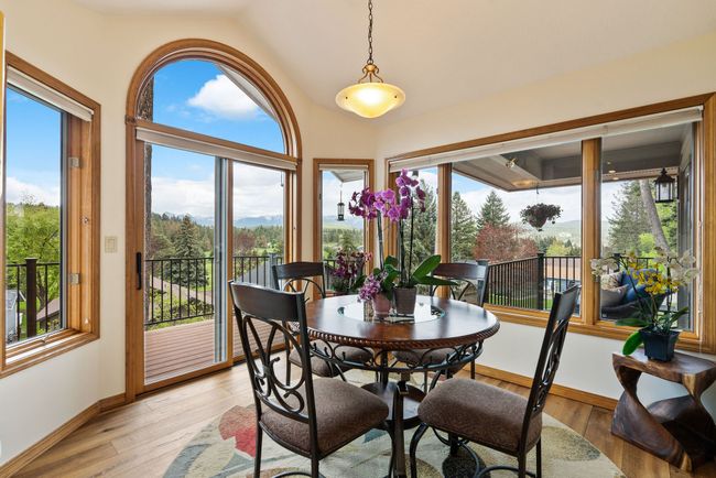 Exterior access to deck, views of Swan Mountain Range | Image 22