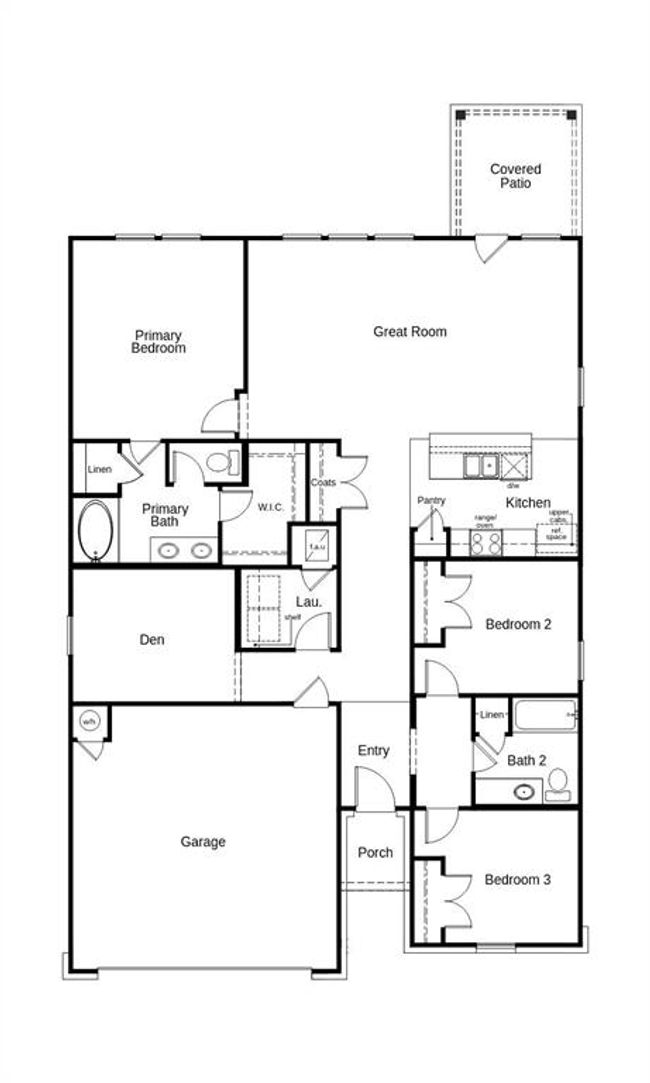 This floor plan features 3 bedrooms, 2 full baths, and over 1, 600 square feet of living space | Image 21