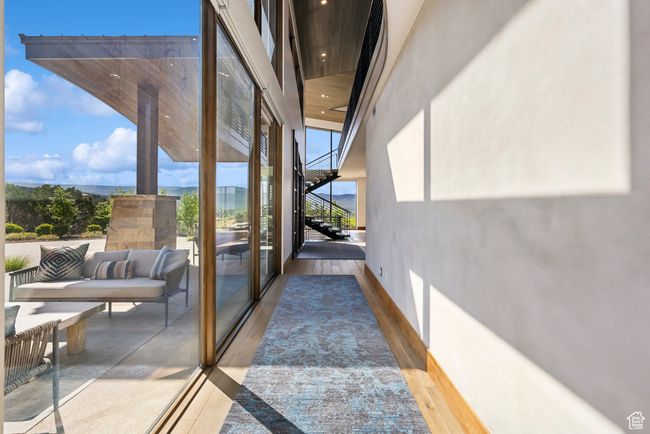 Doorway featuring recessed lighting and wood finished floors | Image 26