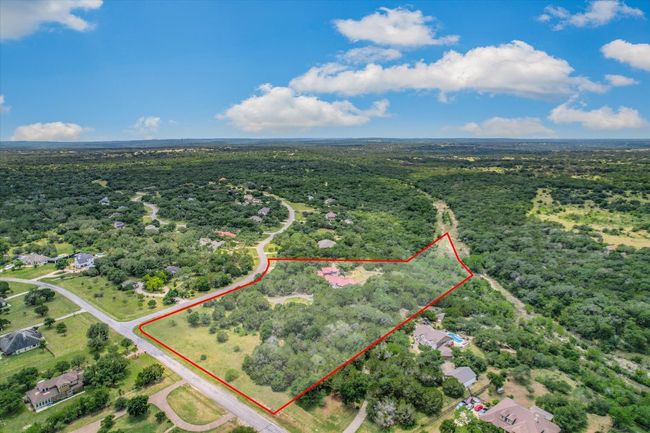 This boundary outline shows where the lot on Bartlett goes to the middle of Onion Creek and demonstrates the screen the Forest of trees offers from the neighbors. This Privacy is invaluable to some! There is an HOA & Architectural Committee if you wish to make changes or have a discussion about modifications. | Image 39