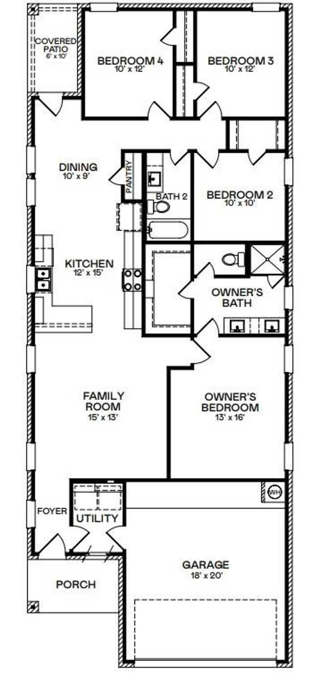 6306 Orchid Beach Dr, House other with 4 bedrooms, 2 bathrooms and 2 parking in Katy TX | Image 13