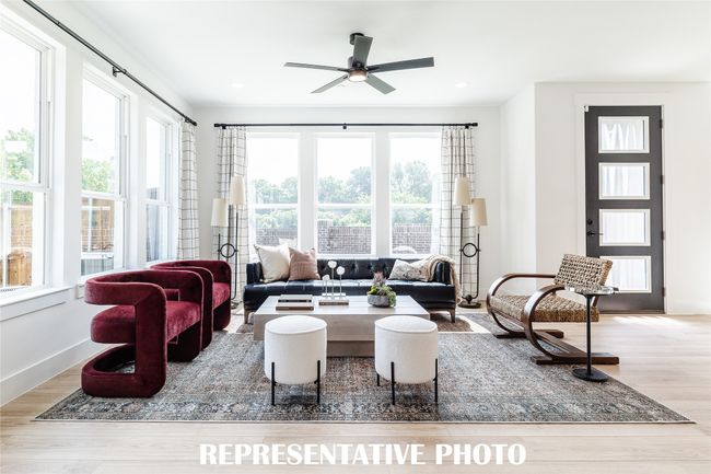Gorgeous, light filled living spaces are plentiful in our homes in the Enclave at Chadwick Park! REPRESENTATIVE PHOTO OF MODEL HOME | Image 4
