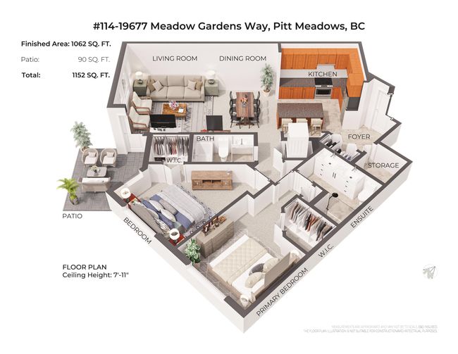 114 - 19677 Meadow Gardens Way, Condo with 2 bedrooms, 2 bathrooms and 2 parking in Pitt Meadows BC | Image 26