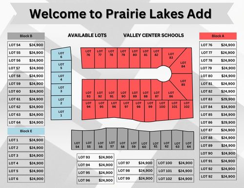 Lot 91 Block A Prairie Lakes, Valley Center, KS, 67147 | Card Image