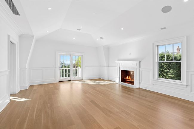 Unfurnished room featuring coffered ceiling, beamed ceiling, light wood-style floors, and ornamental molding | Image 13