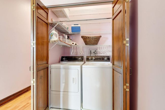 Your own private laundry--a rarity--is another small luxury to love. Washer and dryer are nearly new (2021). | Image 20