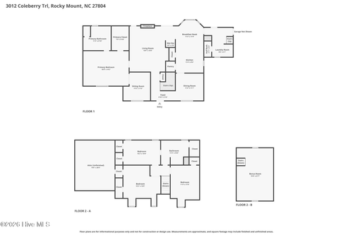 3012 Coleberry Trl, Rocky Mount, NC, 27804-2115 | Card Image