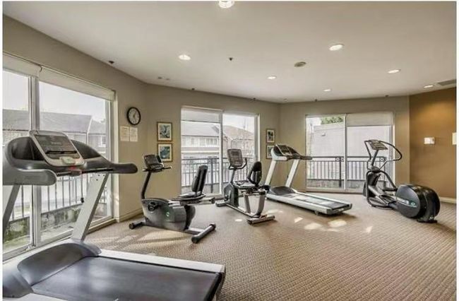 Exercise room featuring recessed lighting, carpet flooring, and baseboards | Image 14
