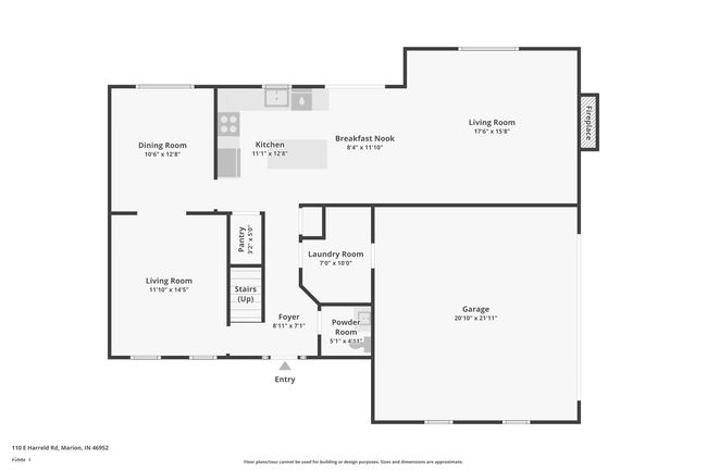 110 E Harreld Rd, House other with 4 bedrooms, 3 bathrooms and null parking in Marion IN | Image 40