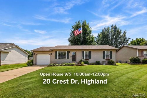 20 Crest Dr, Highland, IL, 62249-1086 | Card Image