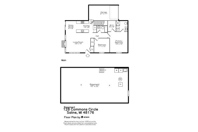 128 Commons Cir, Condo with 2 bedrooms, 2 bathrooms and null parking in Saline MI | Image 49