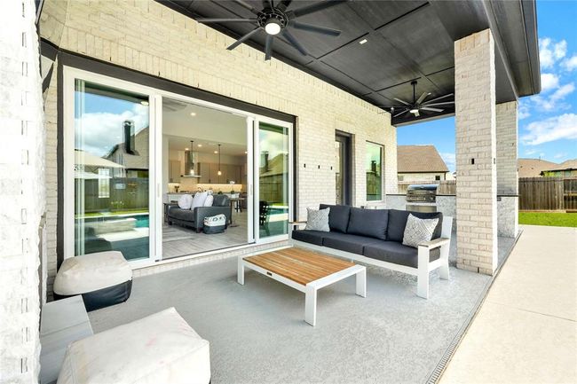 Upgraded Double sliding doors leads you to extended covered patio | Image 5
