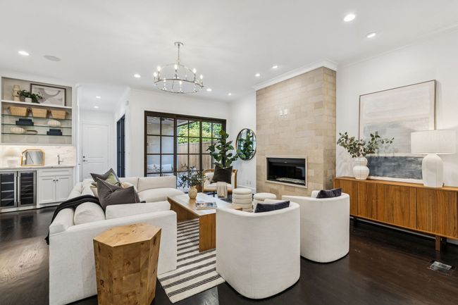 Lueders Limestone Fireplace in living room | Image 9