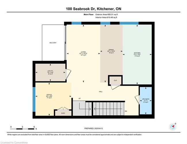 100 Seabrook Dr, Townhouse with 2 bedrooms, 3 bathrooms and 1 parking in Kitchener ON | Image 27