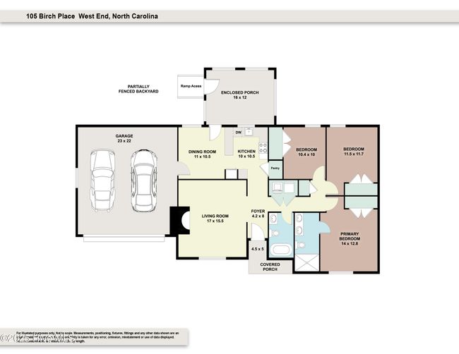 105 Birch Pl, House other with 3 bedrooms, 2 bathrooms and 2 parking in West End NC | Image 26