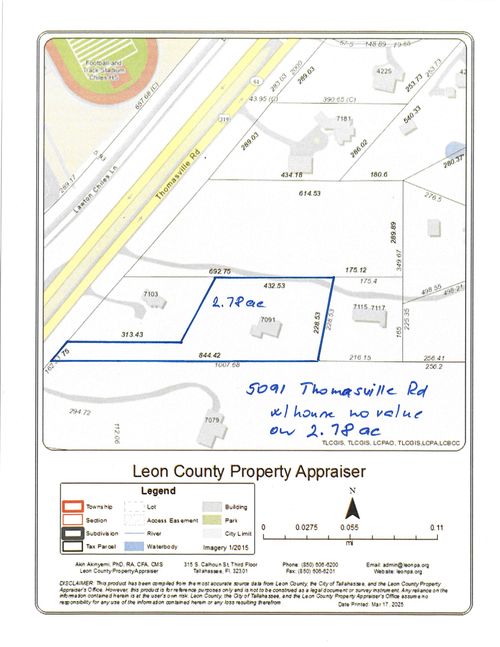 7091 Thomasville Rd, TALLAHASSEE, FL, 32312-9580 | Card Image