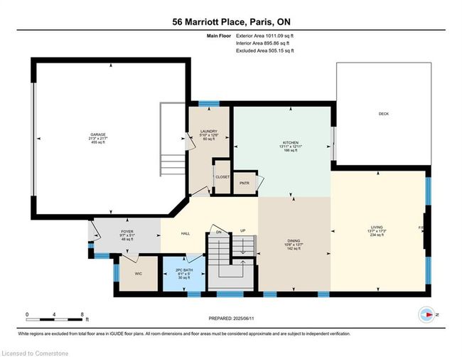 56 Marriott Pl, House other with 3 bedrooms, 4 bathrooms and 4 parking in Paris ON | Image 44