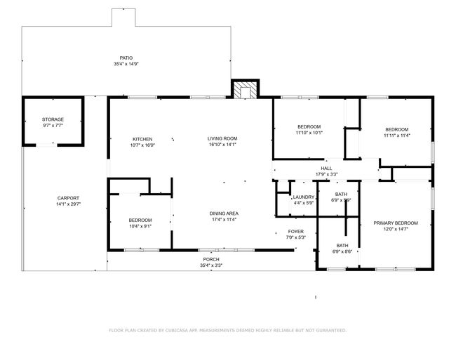 412 E Melrose St, House other with 4 bedrooms, 2 bathrooms and 1 parking in Mullins SC | Image 15