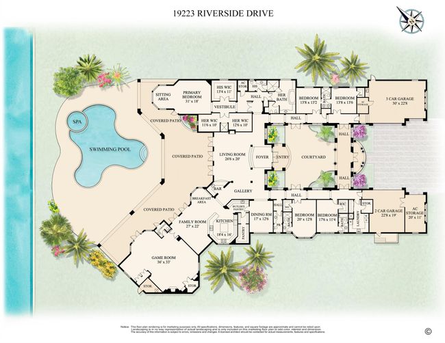 19223 Riverside Dr, House other with 5 bedrooms, 6 bathrooms and null parking in Tequesta FL | Image 83