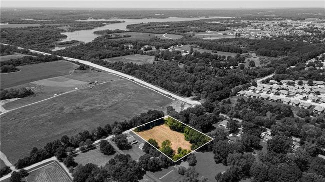 Aerial overview of property's location with property parcel outlined | Image 7