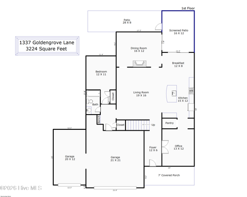 1337 Goldengrove Ln, Wilmington, NC, 28411-1502 | Card Image