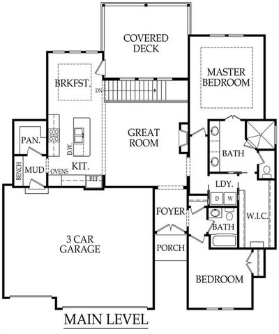 Karmon Reverse Main Level Floorplan | Image 3