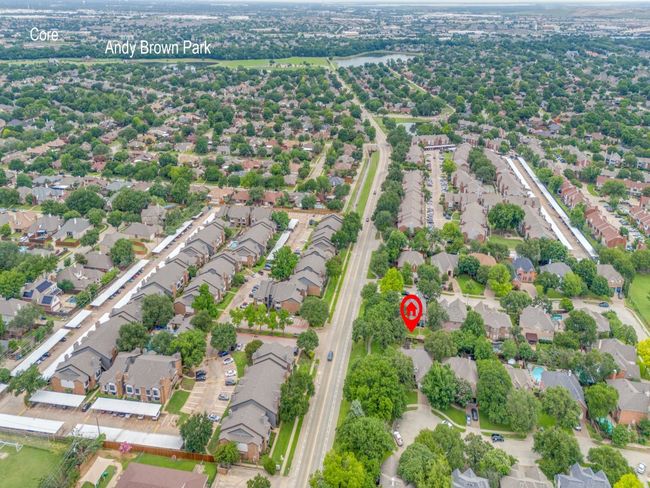 The house faces south. To the North of this property is Andy Brown Park. | Image 34