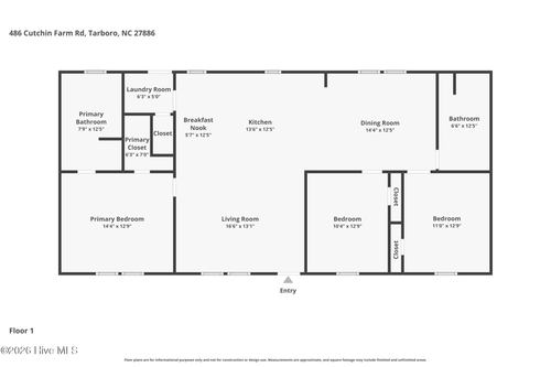486 Cutchin Farm Road, Tarboro, NC, 27886 | Card Image
