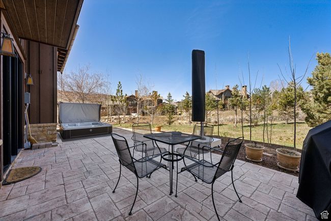 View of patio featuring outdoor dining area | Image 32