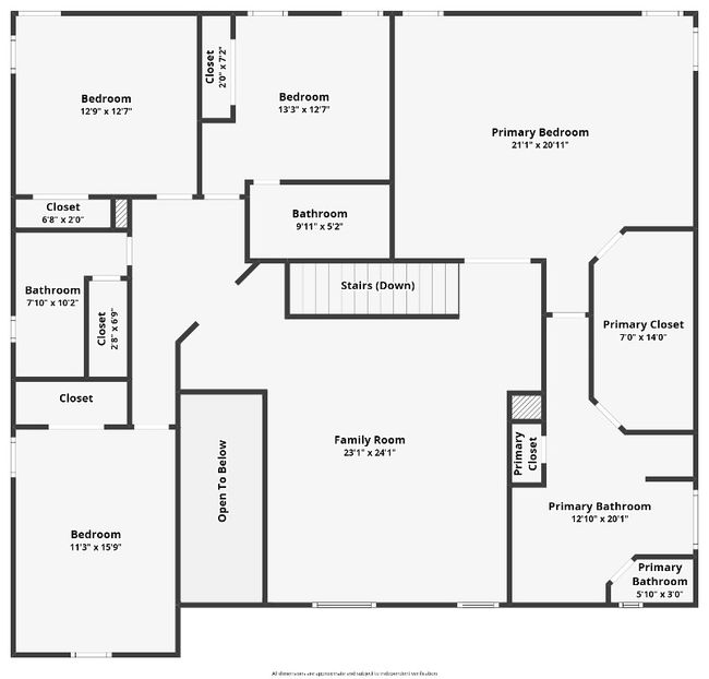 2nd floor floorplan with measurements | Image 4