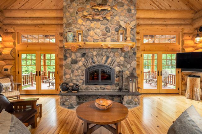 Stone Wood Burning Fireplace | Image 13